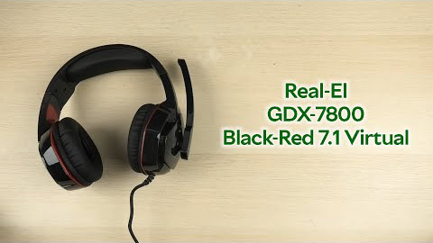 Розпаковка Real-El GDX-7800 Black-Red 7.1 Virtual