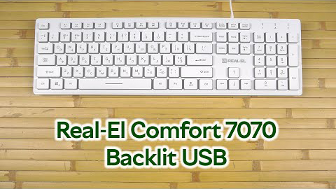 Real-El Comfort 7070 Backlit USB