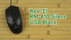 Розпаковка REAL-EL RM-410 Silent USB Black