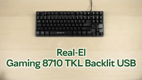 REAL-EL GAMING 8710 TKL Backlit