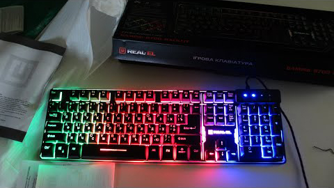 Огляд. Клавіатура дротова Real-El 8700 USB з Rozetka
