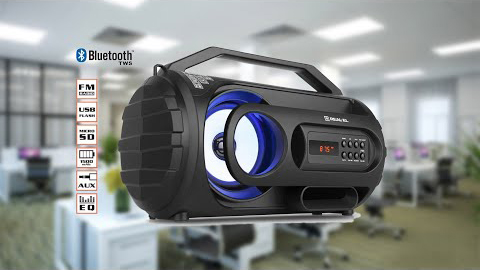 Распаковка портативной колонки REAL-EL X-710 Black