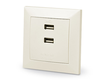 Стационарная USB-розетка со встроенным блоком питания USB REAL-EL Comfort-60025-C