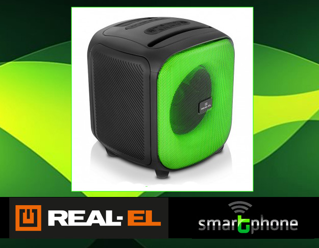 Обзор REAL-EL X-760 – 65Вт бумбокс с RGB, TWS и длительной автономностью.