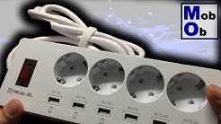 Real-EL RS-4F Charge 6 // Розумний мережевий фільтр-подовжувач. Розпаковка, огляд, тест, висновки