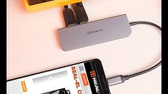 Многопортовый адаптер REAL-EL CQ-700 Type C