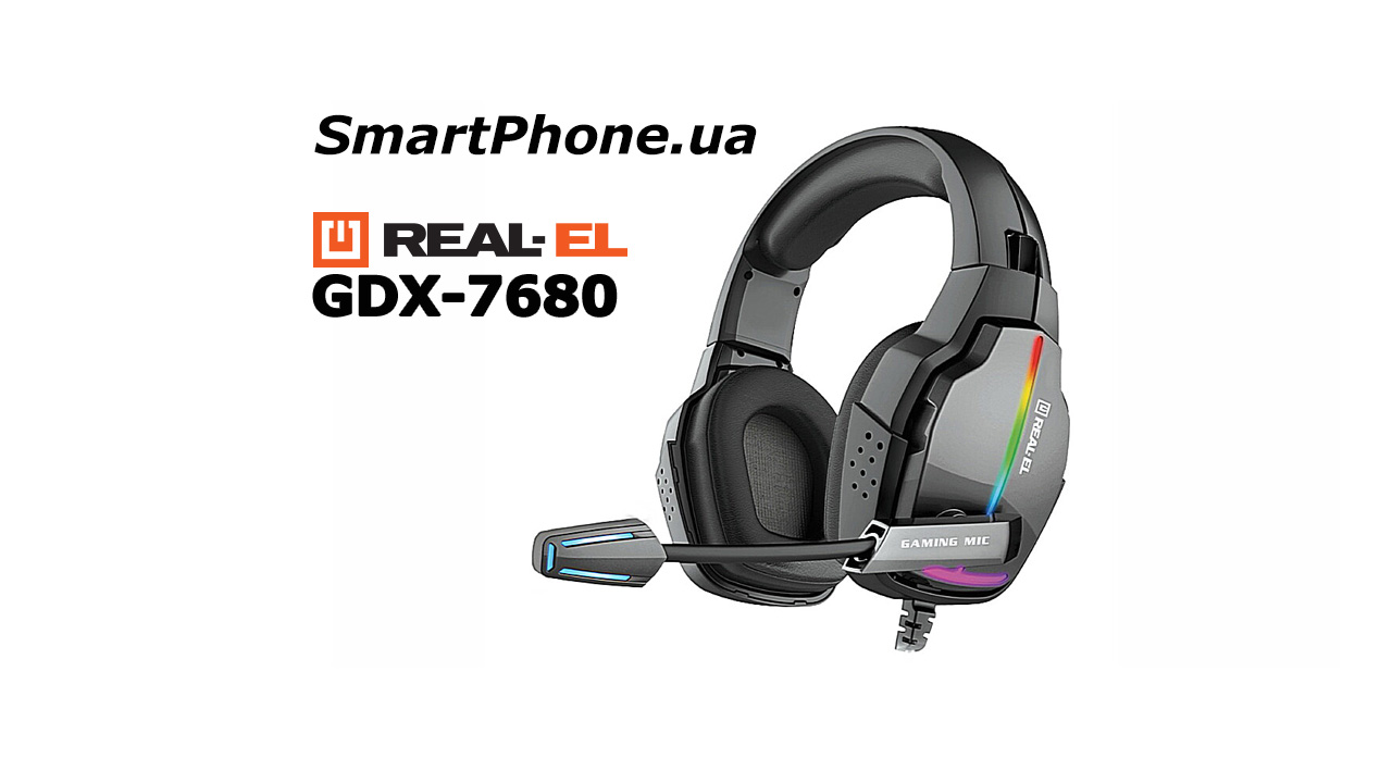 Огляд REAL-EL GDX-7680 - 29-доларова гарнітура зі змінним підсвічуванням і хорошим звуком