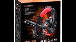 Распаковка. Наушники Real-El GDX-7650 Black-red