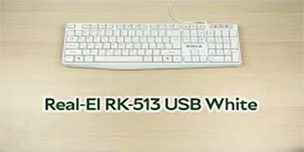 Розпаковка Real-El RK-513 USB White