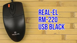 Распаковка Real-El RM-220 USB Black