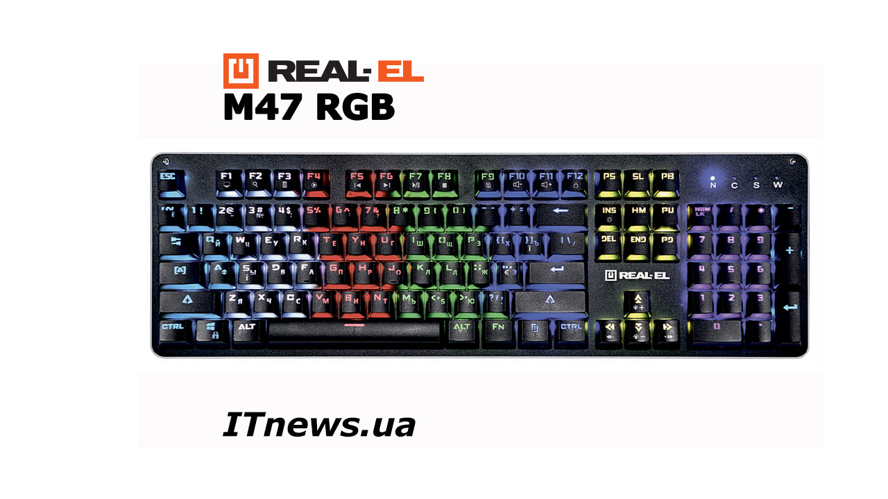 REAL-EL M47 RGB - якщо хочете навчитися грати!