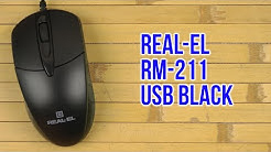 Распаковка Real-El RM-211 USB Black